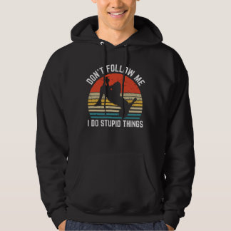 Följ inte med mig i Stupid Sak Parkour Hoodie