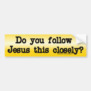 Följ Jesus Bildekal