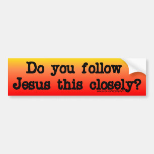 Följ Jesus Bildekal