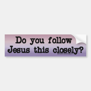 Följ Jesus Bildekal