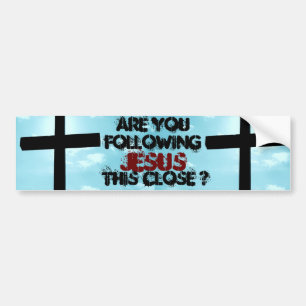 Följ Jesus Kristus inspiration Faith Church Art Bildekal