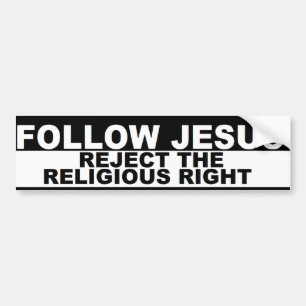 "Följ Jesus - utskottsvara den rikliga religiösa Bildekal