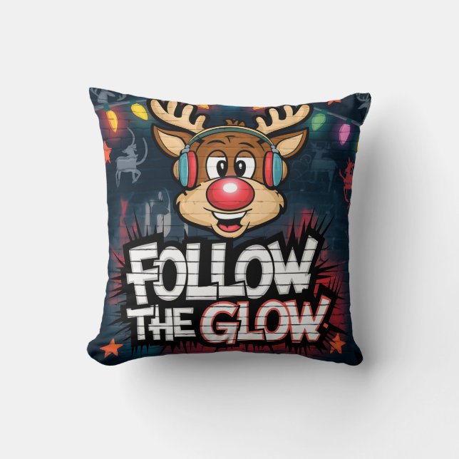 Följ juljuljulen i Ljus Kudde (Framsida)