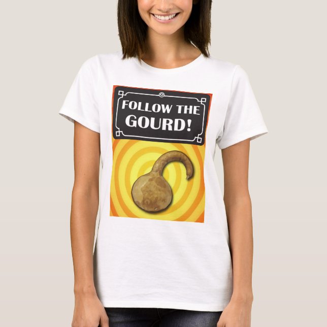 Följ kalebassen! t-shirt (Framsida)