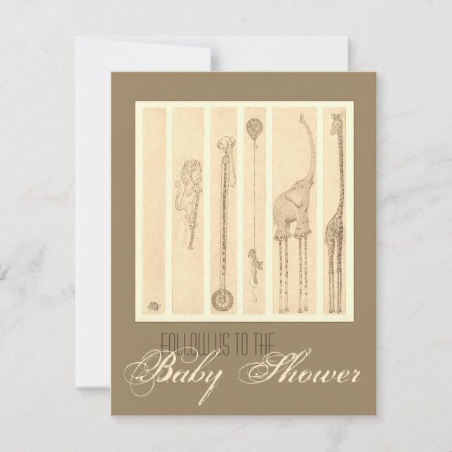 Följ Leader [giraffe] Inbjudningar (Framsida)