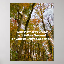 Följ ledningen av ditt modiga agerande poster