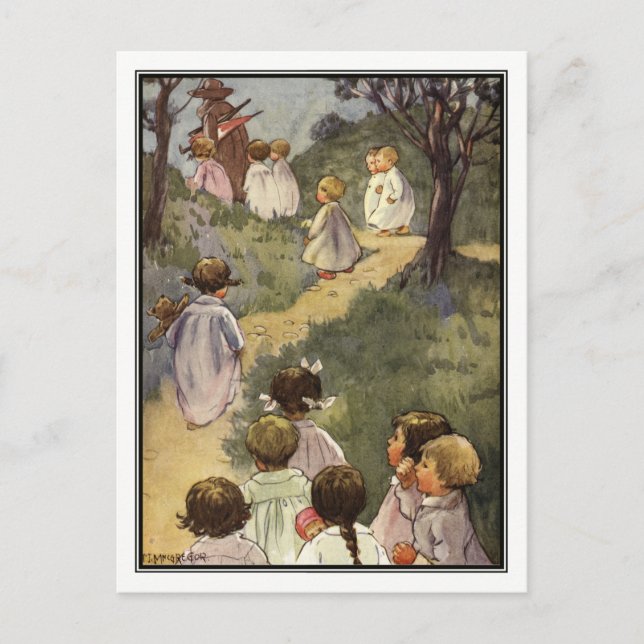 Följ mannen i Brown av Angusine MacGregor Vykort (Framsida)