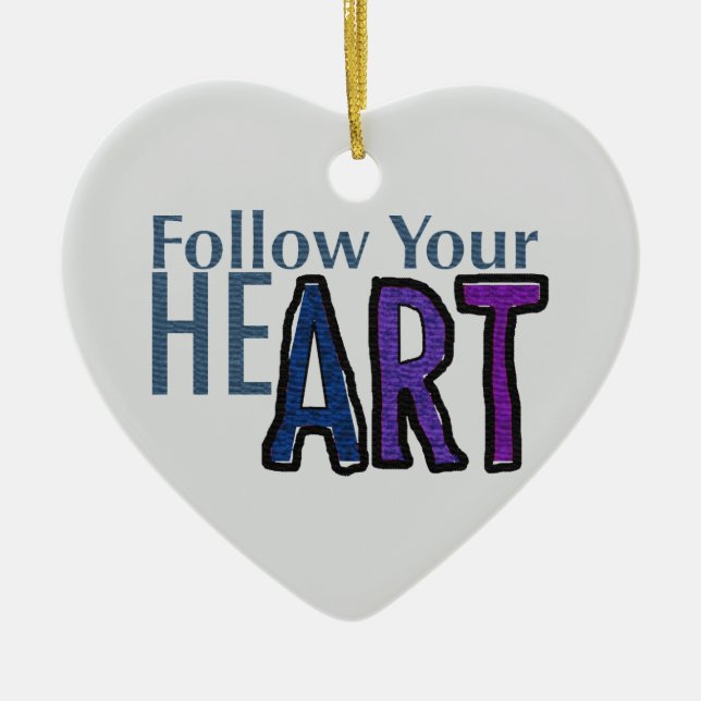 Följ med honom! julgransprydnad keramik (Framsidan)