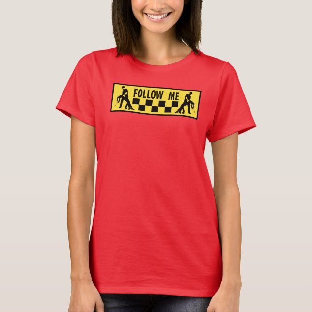 Följ med mig dansare t-shirt (Framsida)