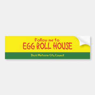 Följ med mig till Egg Roll House Sticker Bildekal