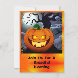 Följ med oss för en skrämmande natt Halloween Inbjudningar