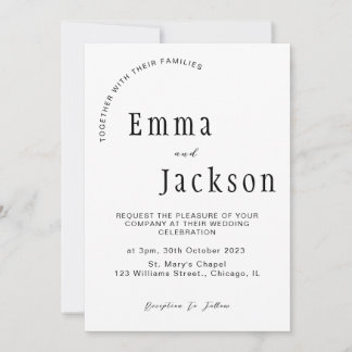 "Följ med oss när vi säger 'ja': Enkelhet och Eleg Inbjudningar