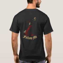 "Följ mig" Black T-Shirt med general Död