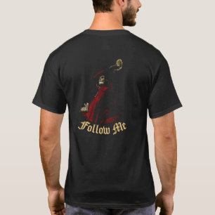 "Följ mig" Black T-Shirt med general Död