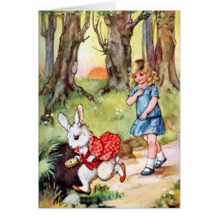 Följ mig - jag tar dig till Wonderland! Hälsningskort