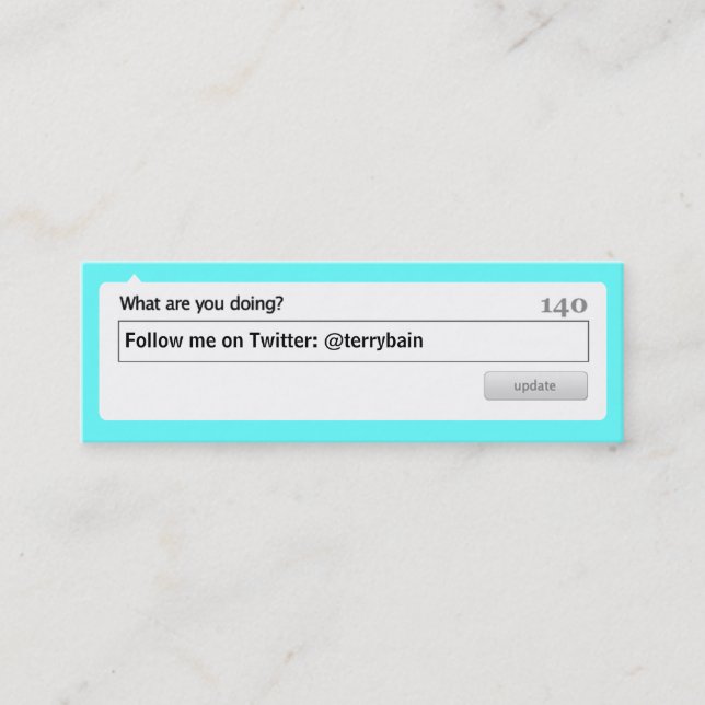 Följ mig mini visitkort (Framsida)