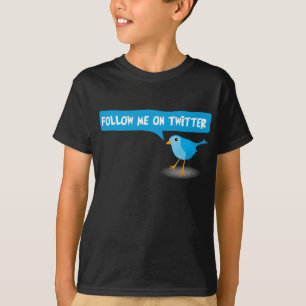 Följ mig på T-tröja för pojkar för ungar för T-shirt