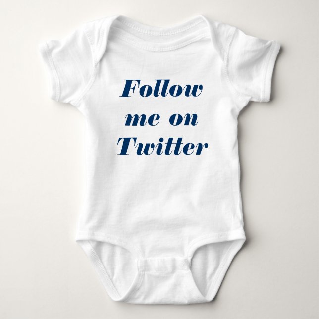 Följ mig på Twitter T-shirt (Framsida)