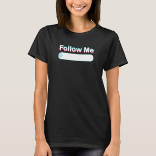 Följ mig skriva märkre social media för inflytelse t shirt