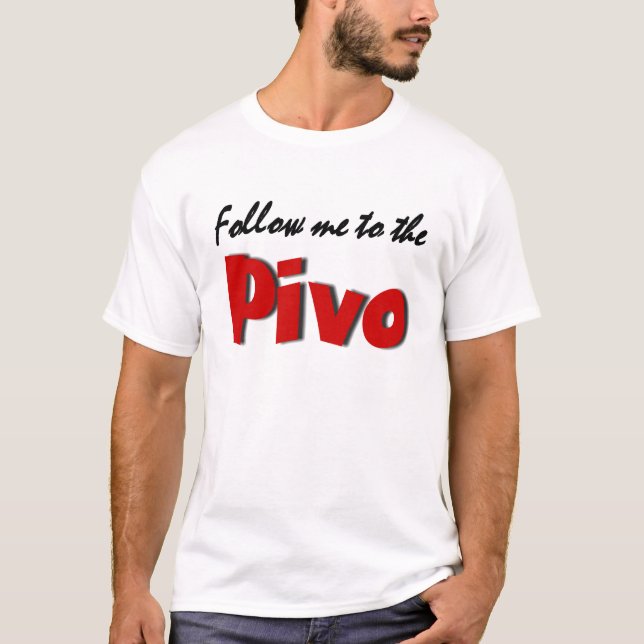 Följ mig till Pivoen (öl) Tröja (Framsida)