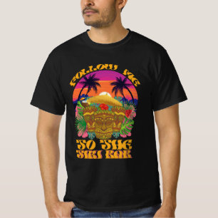 Följ mig till Tiki Bar Hawaiian Luau-fest T Shirt