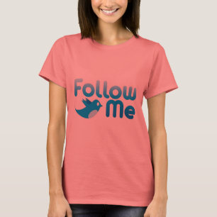 Följ mig Twitter, mr Funny Parody Tee Shirt