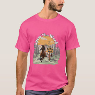 Följ Ord inte Herd Isaiah Christian Bibl T Shirt