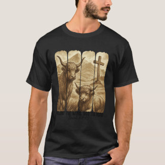 Följ Ordet Inte Hjordens Västerländska Kristna Hög T Shirt