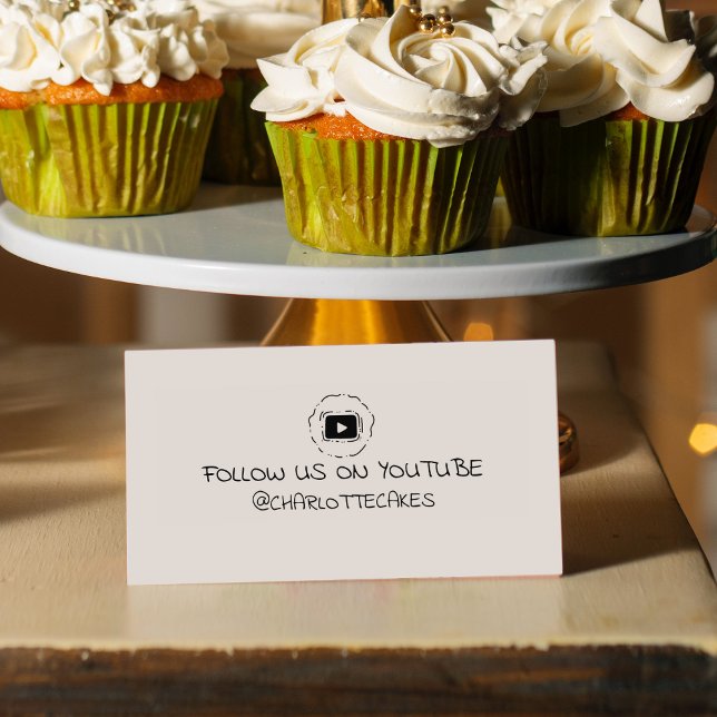 Följ oss enkelt på Youtube, Social Media Stämpel (Skapare uppladdad)