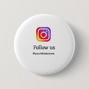 följ oss Instagram-användarnamn social-media lägga Knapp