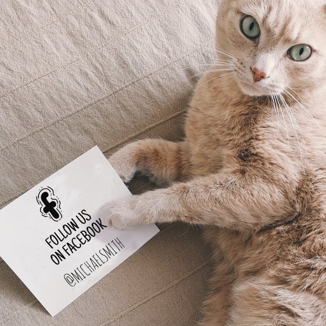 Följ oss på Facebook, Social Media Stämpel (Skapare uppladdad)