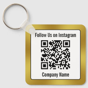 Följ oss på Instagram Business QR-kodmall Nyckelring