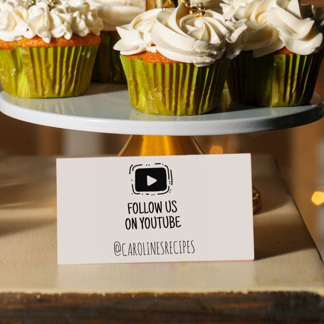 Följ oss på Youtube, Social Media Stämpel (Skapare uppladdad)