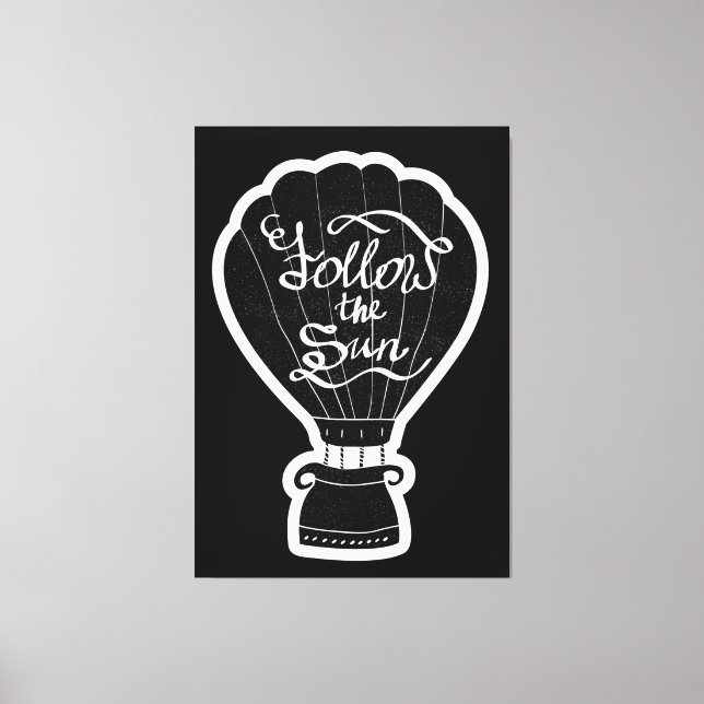 Följ Sol Canvastryck (Framsida)