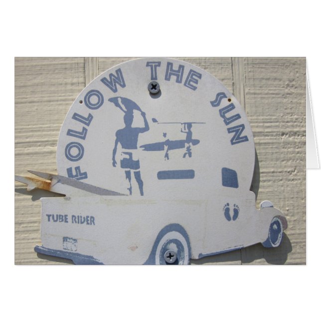 Följ solen OBS kort (Framsidan Horizontal)