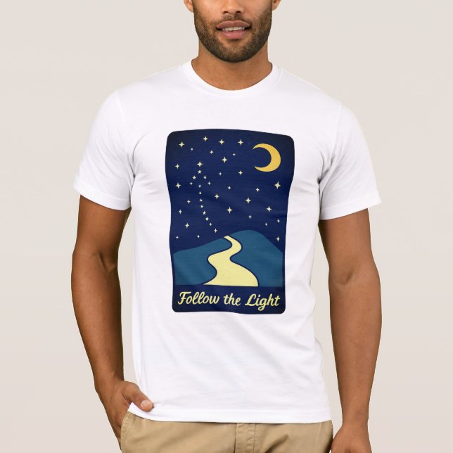 Följ Tee (Light Retro Star) (Framsida)
