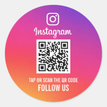 Följ USA Instagram Social Media QR-kod
