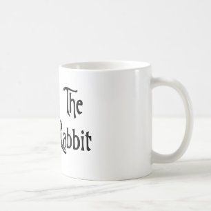 Följ vitkaninen kaffemugg