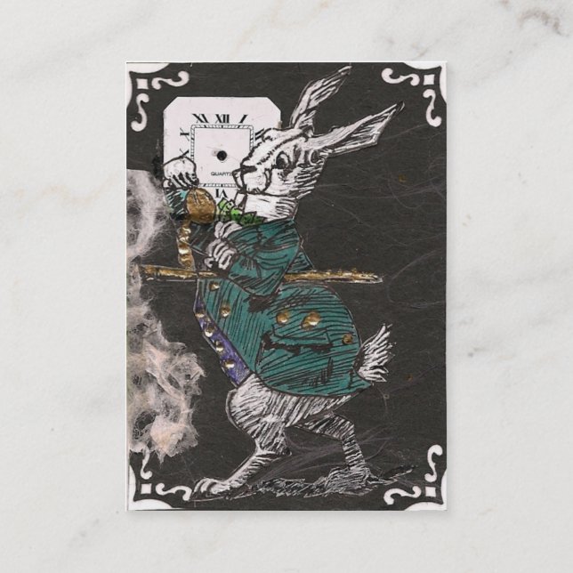 följ vitkaninvisitkorten visitkort (Baksida)