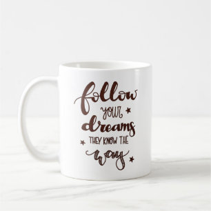 FÖLJA DINA DREAMS DE VET HUR KAFFEMUGG