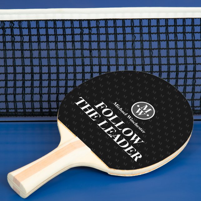 FÖLJA LEADER Monogram Black Pingisracket (Insitu)