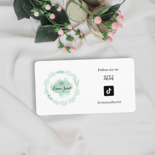följa mig Tiktok Business logotyp minimalist