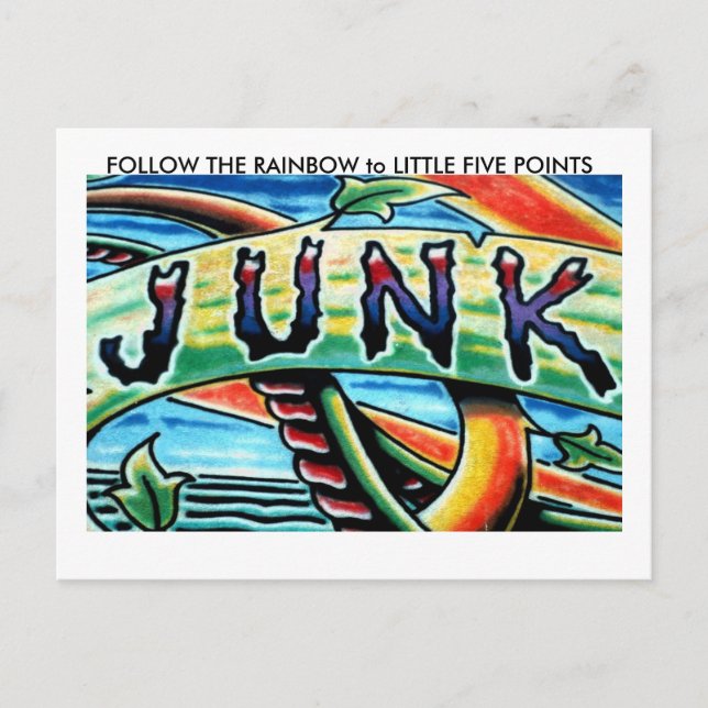 FÖLJA RAINBOKEN FÖR ATT LILLA F.. VYKORT (Framsida)