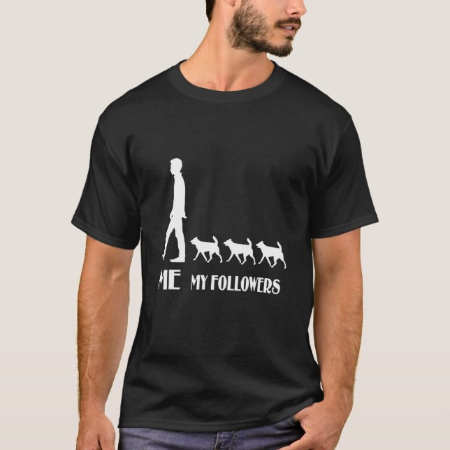 Följare Jag Är Katt För Katt T Shirt (Framsida)