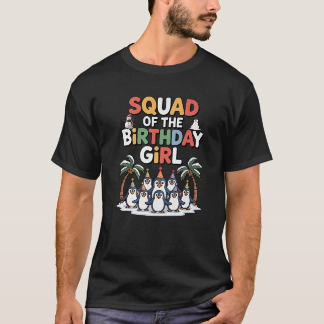 Följare till Födelsedagsflickans vinterfödelsedags T Shirt (Framsida)