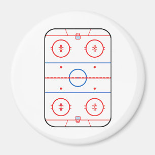Följe för lek för hockey för isisbanadiagram magnet