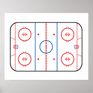 Följe för lek för hockey för isisbanadiagram poster