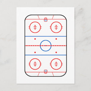 Följe för lek för hockey för isisbanadiagram vykort