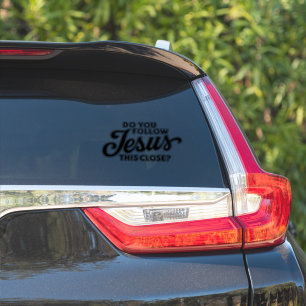 Följer du Jesus den här stängda kristna bilen? Klistermärken