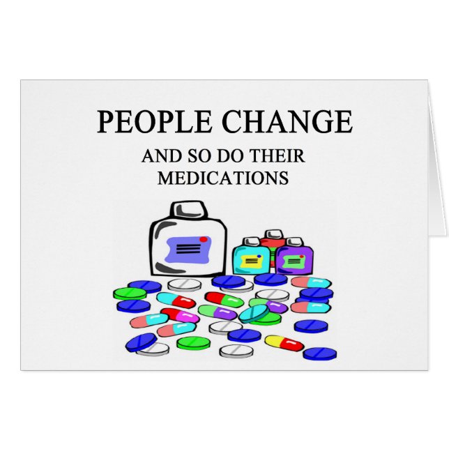 folk ändringsläkarbehandlingskämt hälsningskort (Framsidan Horizontal)